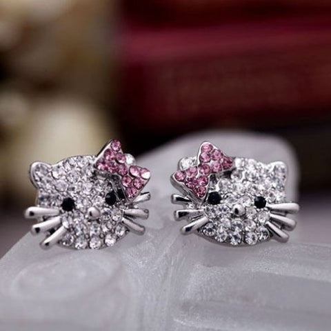 Cute Little Cat Shape Earrings