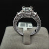 Gold Plated Rectangle Emerald Cut CZ Zircon