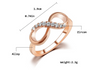 Fine Zircon Infinity Crystal Ring