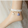 White Lace Shell Anklet