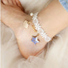 White Lace Shell Anklet