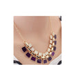 Collar Long Plated Enamel Necklace