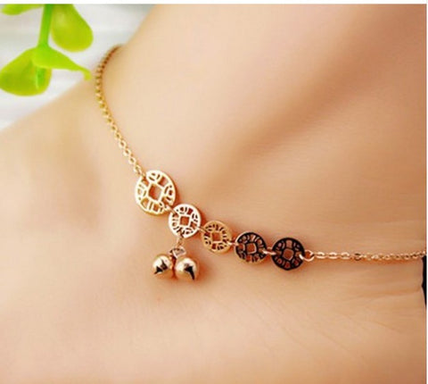 Lucky Coins Bell Anklet