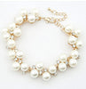 Zircon Diamond Pearl Beads Bracelet