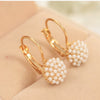 Cuff Earring - Pearl Beads Stud Earrings