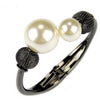 Imitation Pearl Bracelets Manchette Cuff Bangles