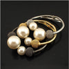 Imitation Pearl Bracelets Manchette Cuff Bangles