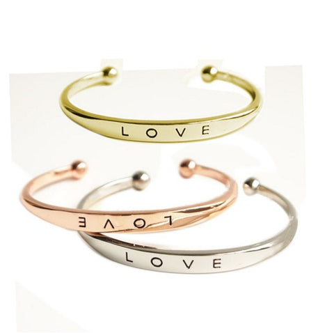 Cuff Bangle  -  Love Bracelets